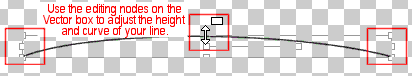 Use the Vector box to edit the curve