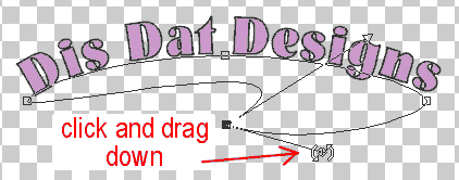 Drag down to shape ellipse