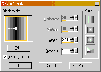 gradient mask settings