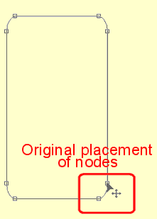 Vector shape nodes ready for editing